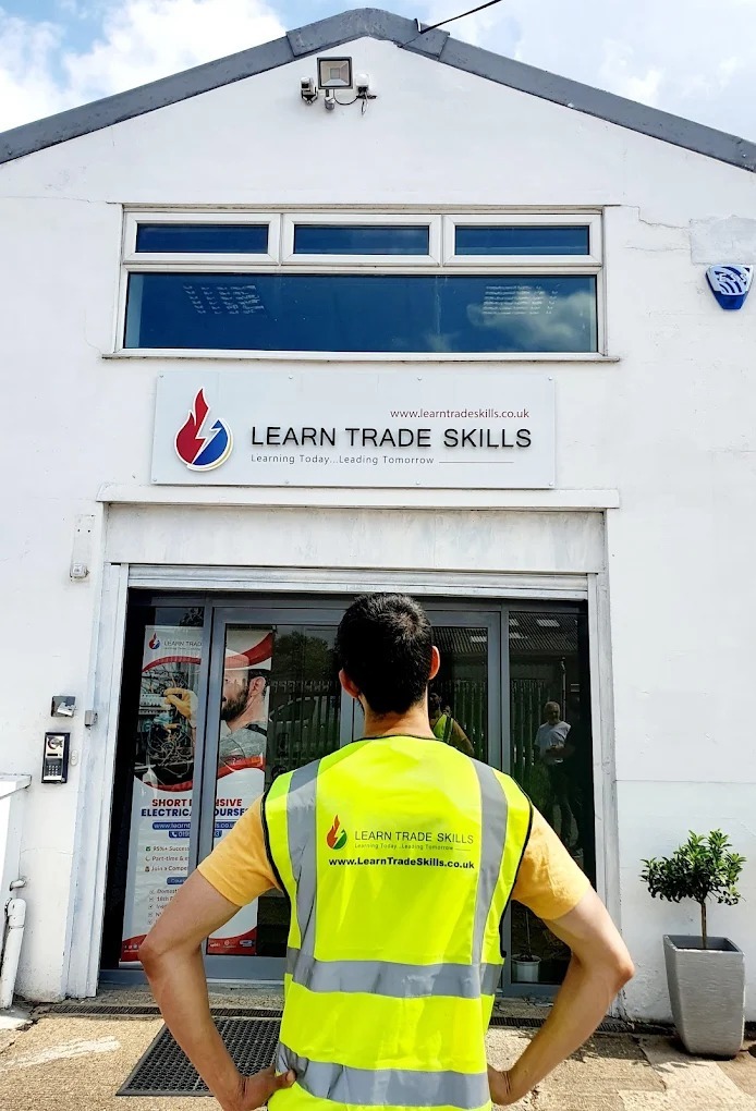 Student arriving at Learn Trade Skills training centre