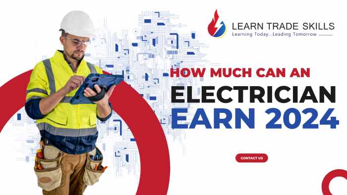 how much electrician can earn in 2024