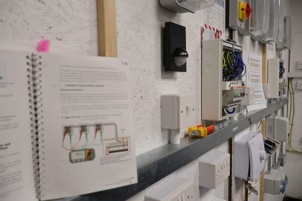 Fully qualified electrician training pathway in the UK leading to ECS Gold Card